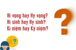 [ Phân biệt ] : Hy vọng hay hi vọng , kỉ niệm hay kỷ niệm đúng !