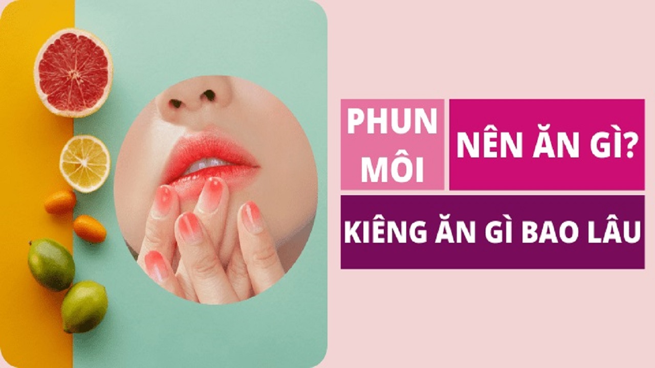xăm môi kiêng gì