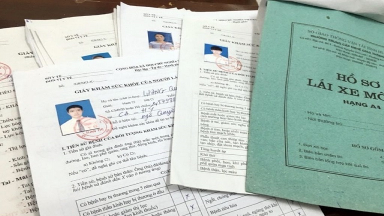 giấy khám sức khoẻ thi bằng lái xe ô tô